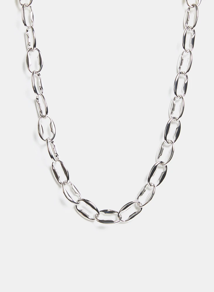 Collier à maillons épais