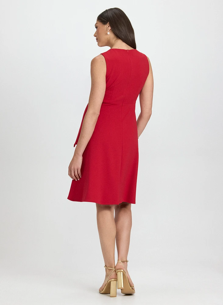 Crystal Buckle Embellished Dress