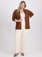 Short Open Front Cardigan