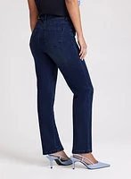 Embroidered Straight Leg Jeans