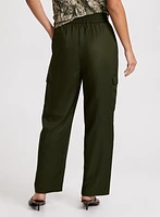 Sofia Cargo Straight-Leg Pants