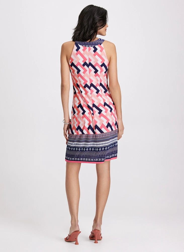 Mixed Print Dress