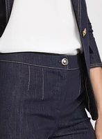 Pantalon Emma en denim à jambe étroite