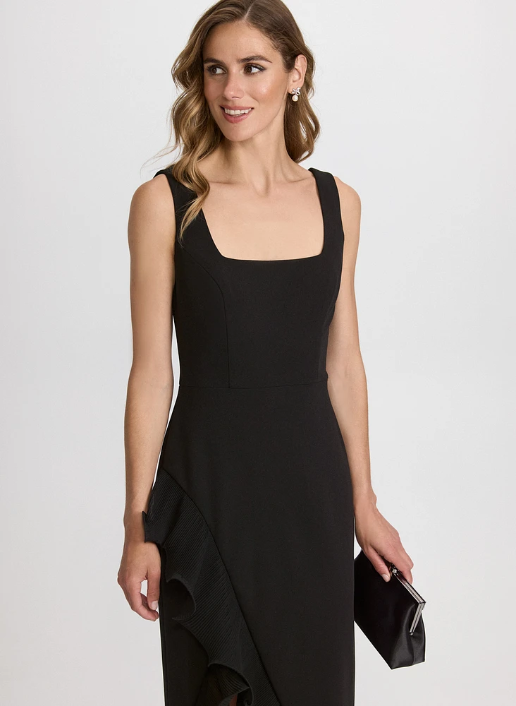 Robe à ourlet volanté