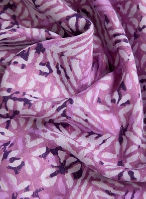 Foulard à motif mixte