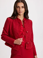 Veste en bouclé à boutons