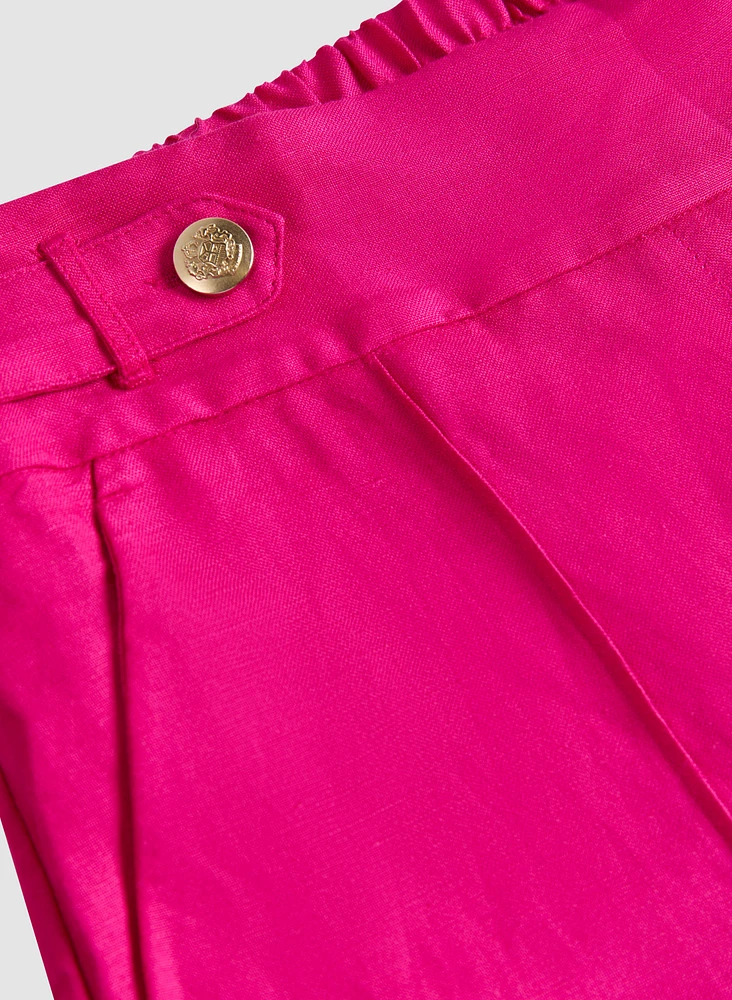 Pantalon en lin à enfiler