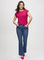T-Shirt With Satin & Drawstring