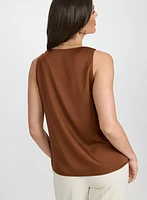 Satin Sleeveless Blouse