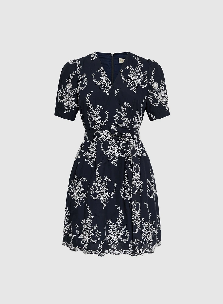 Embroidered Floral Dress