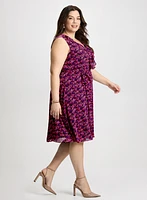 Robe florale à volants avants