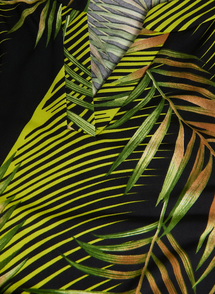 Robe à motif palmiers