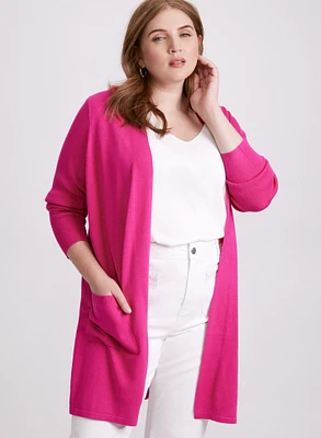 Cardigan long à poches
