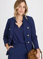 Blazer à effet double boutonnage