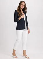 Blazer en mélange de lin et pantalon Emma
