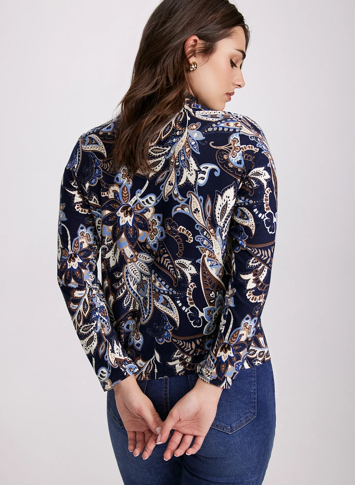 Paisley Print Top