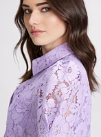 Lace Button Blouse