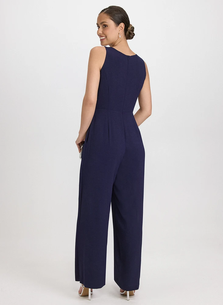Self-Tie Sash Jumpsuit