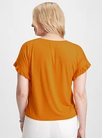 Ruffled Sleeve T-Shirt