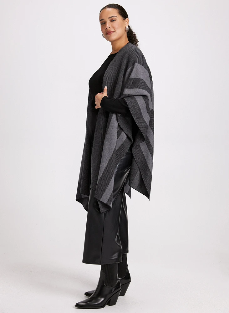 Foulard style châle à rayures