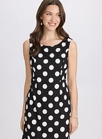 Ensemble de robe à pois et veste