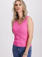 Camisole en tricot côtel