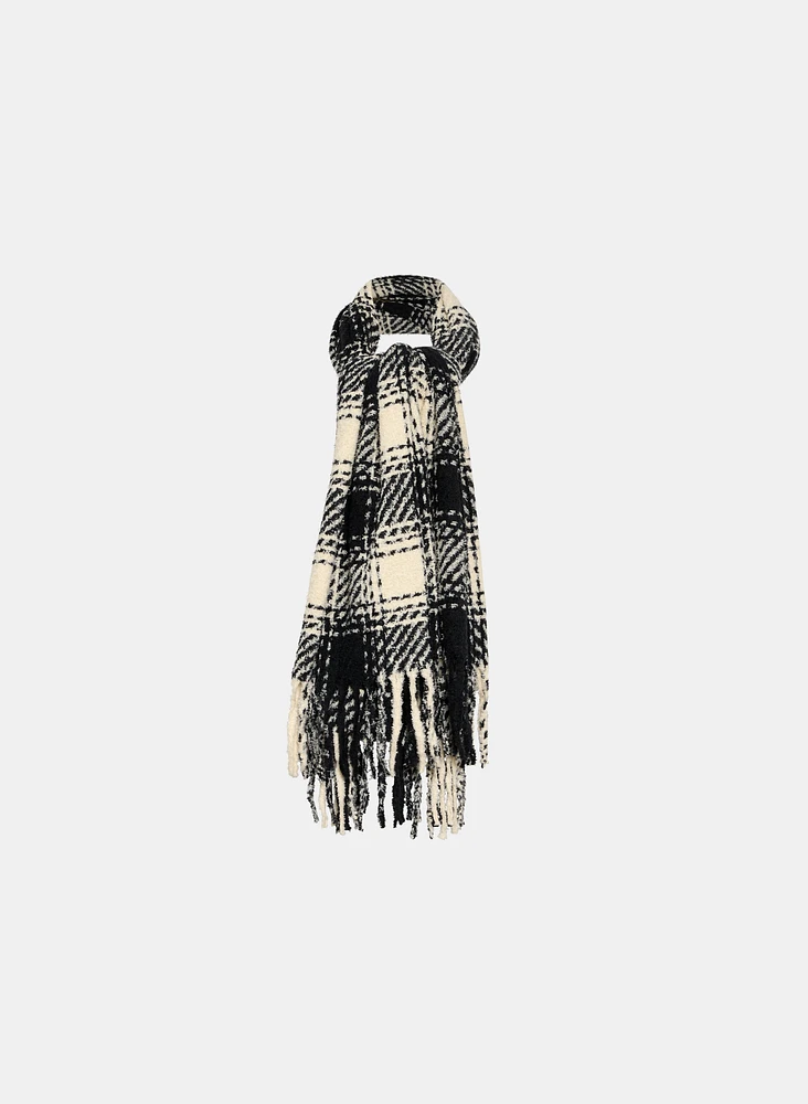 Plaid Print Scarf