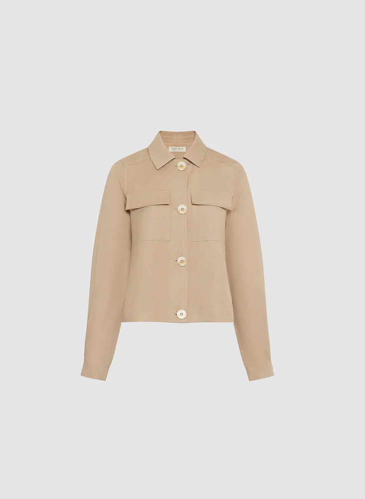 Short Linen Jacket