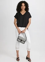 Blouse à ourlet bullé