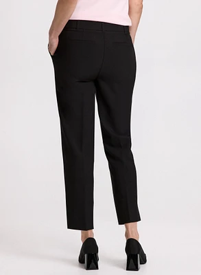 Emma Slit Hem Slim-Leg Pants – Short