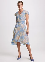 Belted Floral Dress