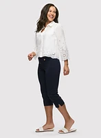 Straight Leg Pull-On Capris