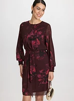 Floral Flounce Front Dress