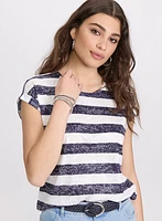 Stripe Burnout T-Shirt