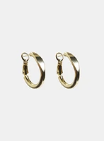Boucles d'oreilles en anneaux irréguliers