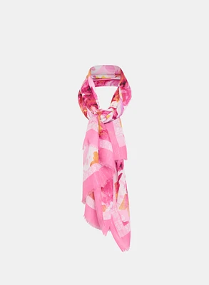 Floral Shimmer Scarf