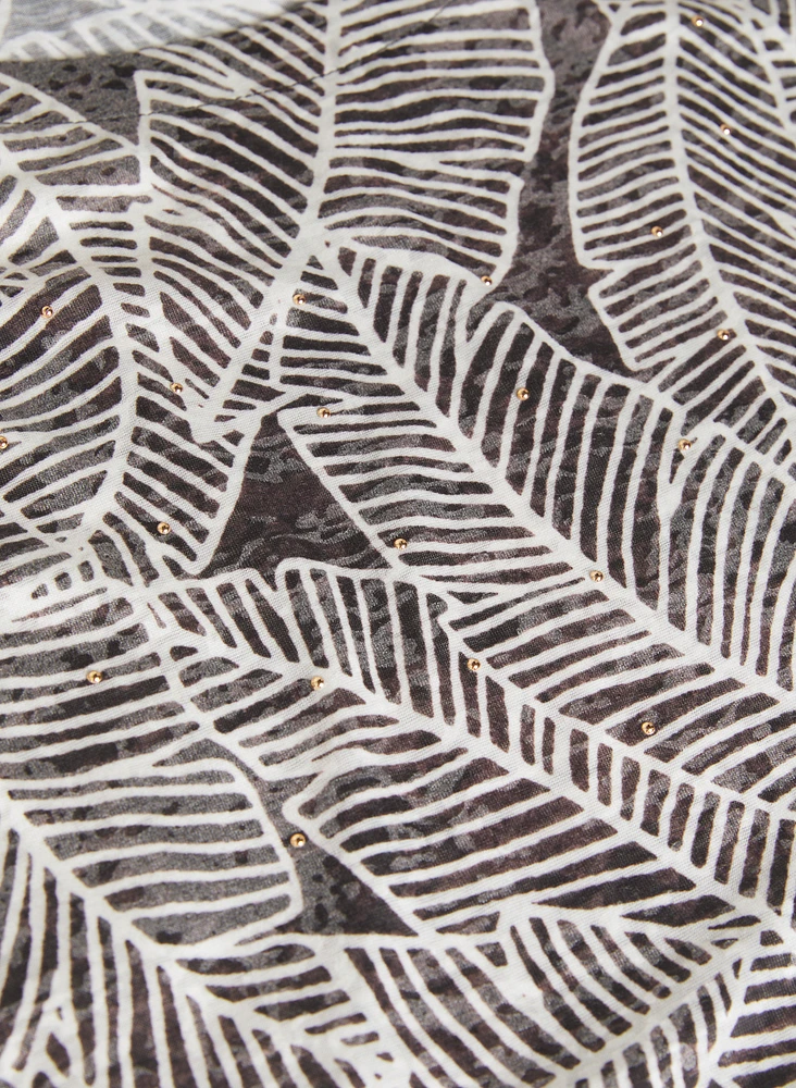 Leaf Print T-Shirt