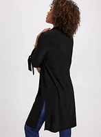 Cardigan ouvert à manches nouées