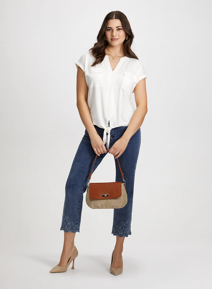 Flap Pocket Detail Top