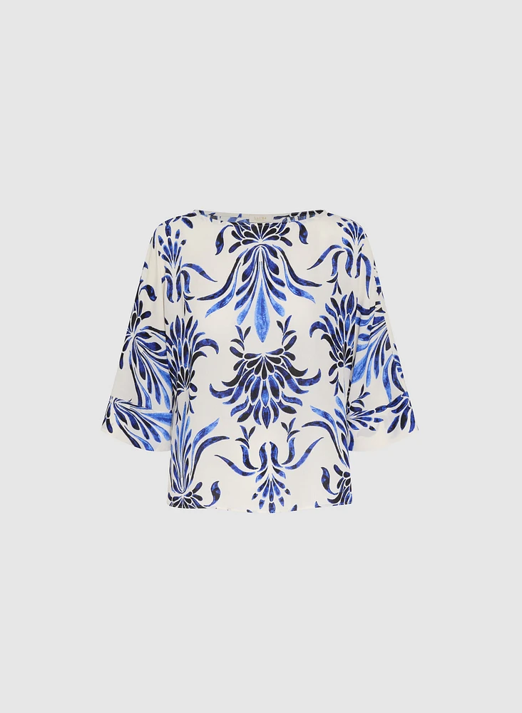 Baroque Print Blouse