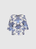 Baroque Print Blouse