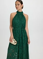 Floral Halter Neck Jumpsuit