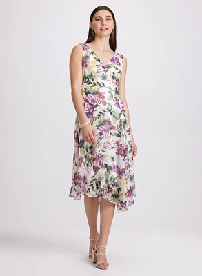 Robe à motif floral