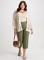 Side Slit Pull-On Capris