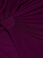 Flounce Sleeve Ruched Detail Dress