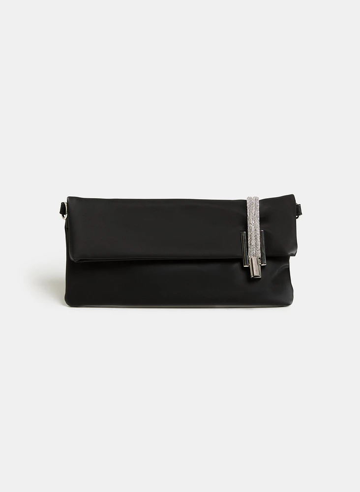 Pochette rectangulaire en satin