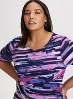 Robe courte ajustée en jersey