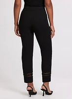 Pantalon Sofia à jambe étroite billes – court