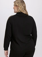 Rhinestone Sleeve Top