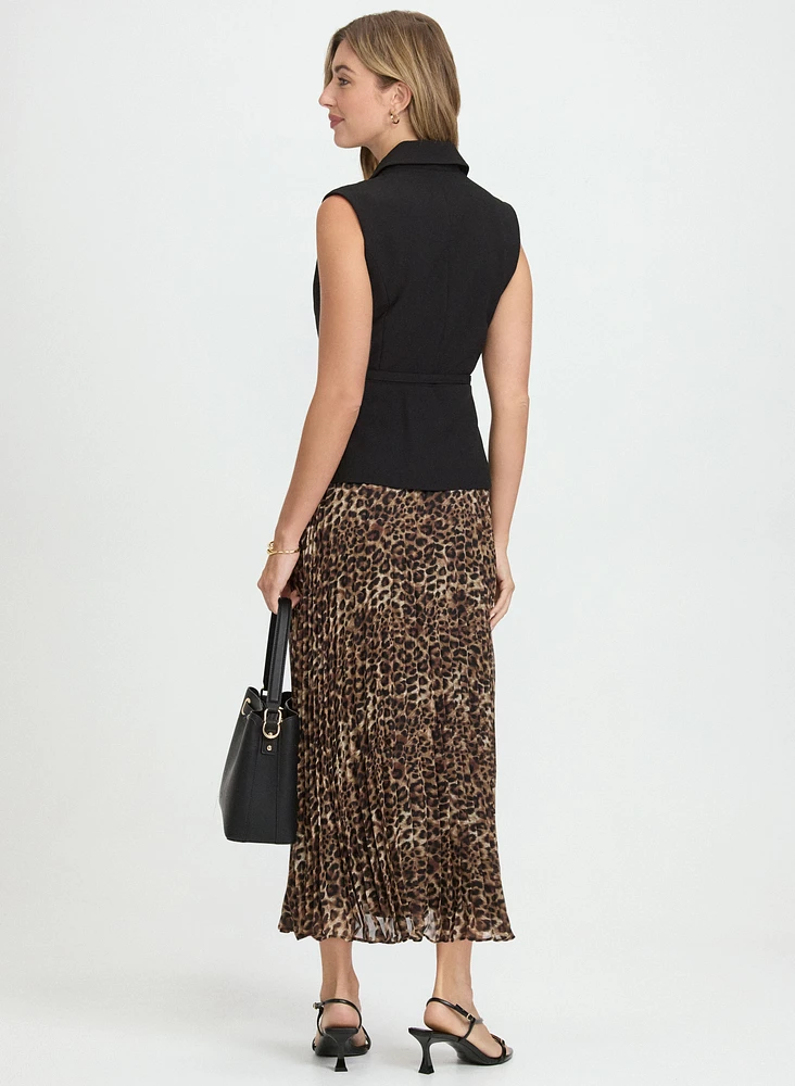 Leopard Print Blazer Dress